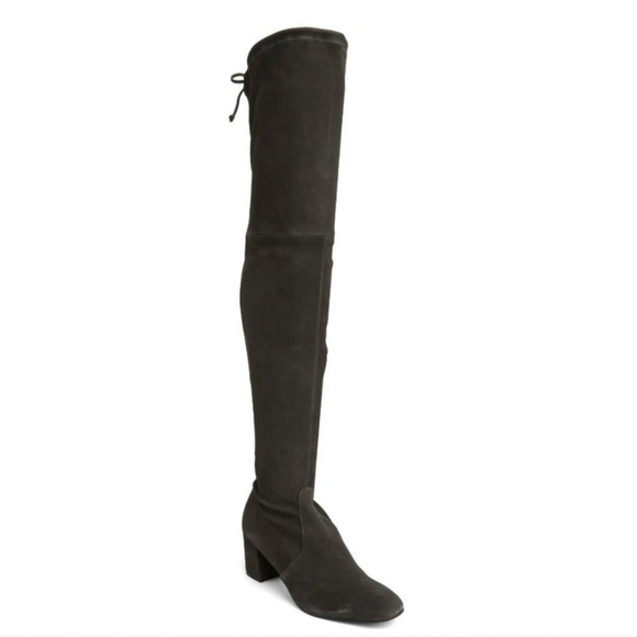 10.5 Stuart Weitzman Genna Suede Over-the-Knee Boot (Women) - Picture 2 of 6